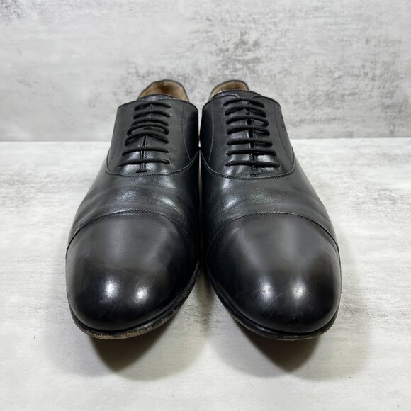 Gucci Leather Cap Toe Oxford Dress Shoes - Men's Size 10.5 / US 11 - Black - Picture 3 of 14